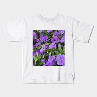 Purple flowers Kids T-Shirt